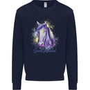Horse Is My Spiritual Animal Equestrian Kids Sweatshirt Jumper Navy Blue