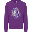 Horse Is My Spiritual Animal Equestrian Kids Sweatshirt Jumper Purple