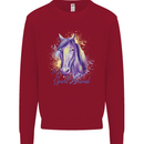 Horse Is My Spiritual Animal Equestrian Kids Sweatshirt Jumper Red