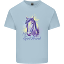 Horse Is My Spiritual Animal Equestrian Kids T-Shirt Childrens Light Blue