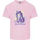 Horse Is My Spiritual Animal Equestrian Kids T-Shirt Childrens Light Pink