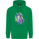 Horse Is My Spiritual Animal Equestrian Mens 80% Cotton Hoodie Irish Green