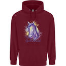 Horse Is My Spiritual Animal Equestrian Mens 80% Cotton Hoodie Maroon