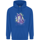 Horse Is My Spiritual Animal Equestrian Mens 80% Cotton Hoodie Royal Blue