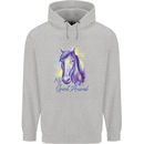 Horse Is My Spiritual Animal Equestrian Mens 80% Cotton Hoodie Sports Grey