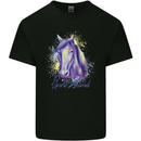 Horse Is My Spiritual Animal Equestrian Mens Cotton T-Shirt Tee Top Black