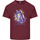 Horse Is My Spiritual Animal Equestrian Mens Cotton T-Shirt Tee Top Maroon
