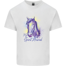 Horse Is My Spiritual Animal Equestrian Mens Cotton T-Shirt Tee Top White