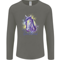 Horse Is My Spiritual Animal Equestrian Mens Long Sleeve T-Shirt Charcoal