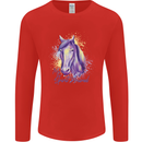 Horse Is My Spiritual Animal Equestrian Mens Long Sleeve T-Shirt Red