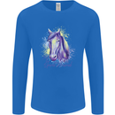 Horse Is My Spiritual Animal Equestrian Mens Long Sleeve T-Shirt Royal Blue