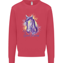 Horse Is My Spiritual Animal Equestrian Mens Sweatshirt Jumper Heliconia