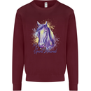 Horse Is My Spiritual Animal Equestrian Mens Sweatshirt Jumper Maroon