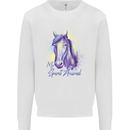 Horse Is My Spiritual Animal Equestrian Mens Sweatshirt Jumper White