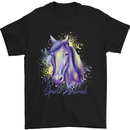Horse Is My Spiritual Animal Equestrian Mens T-Shirt Cotton Gildan Black