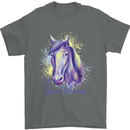 Horse Is My Spiritual Animal Equestrian Mens T-Shirt Cotton Gildan Charcoal
