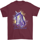 Horse Is My Spiritual Animal Equestrian Mens T-Shirt Cotton Gildan Maroon