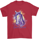 Horse Is My Spiritual Animal Equestrian Mens T-Shirt Cotton Gildan Red