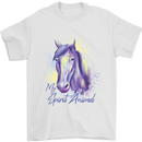 Horse Is My Spiritual Animal Equestrian Mens T-Shirt Cotton Gildan White