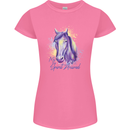Horse Is My Spiritual Animal Equestrian Womens Petite Cut T-Shirt Azalea