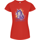 Horse Is My Spiritual Animal Equestrian Womens Petite Cut T-Shirt Red