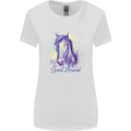Horse Is My Spiritual Animal Equestrian Womens Wider Cut T-Shirt White