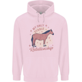 Horse My Only Stable Relationship Equestrian Childrens Kids Hoodie Light Pink