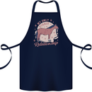 Horse My Only Stable Relationship Equestrian Cotton Apron 100% Organic Navy Blue
