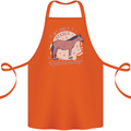Horse My Only Stable Relationship Equestrian Cotton Apron 100% Organic Orange