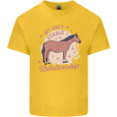 Horse My Only Stable Relationship Equestrian Kids T-Shirt Childrens Yellow
