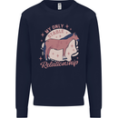 Horse My Only Stable Relationship Equestrian Mens Sweatshirt Jumper Navy Blue