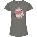Horse My Only Stable Relationship Equestrian Womens Petite Cut T-Shirt Charcoal