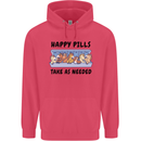 Horse Pills Funny Equestrian Childrens Kids Hoodie Heliconia