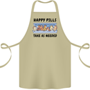 Horse Pills Funny Equestrian Cotton Apron 100% Organic Khaki