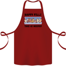 Horse Pills Funny Equestrian Cotton Apron 100% Organic Maroon