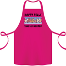 Horse Pills Funny Equestrian Cotton Apron 100% Organic Pink