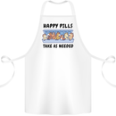 Horse Pills Funny Equestrian Cotton Apron 100% Organic White