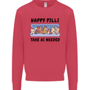 Horse Pills Funny Equestrian Kids Sweatshirt Jumper Heliconia