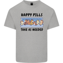 Horse Pills Funny Equestrian Kids T-Shirt Childrens Sports Grey