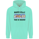 Horse Pills Funny Equestrian Mens 80% Cotton Hoodie Peppermint