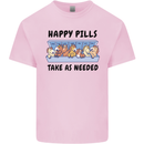 Horse Pills Funny Equestrian Mens Cotton T-Shirt Tee Top Light Pink
