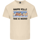 Horse Pills Funny Equestrian Mens Cotton T-Shirt Tee Top Natural