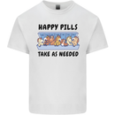 Horse Pills Funny Equestrian Mens Cotton T-Shirt Tee Top White