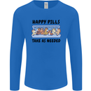Horse Pills Funny Equestrian Mens Long Sleeve T-Shirt Royal Blue