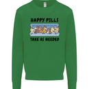 Horse Pills Funny Equestrian Mens Sweatshirt Jumper Irish Green