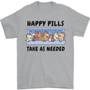 Horse Pills Funny Equestrian Mens T-Shirt 100% Cotton Sports Grey