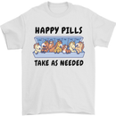 Horse Pills Funny Equestrian Mens T-Shirt 100% Cotton White
