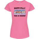 Horse Pills Funny Equestrian Womens Petite Cut T-Shirt Azalea