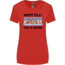 Horse Pills Funny Equestrian Womens Wider Cut T-Shirt Red