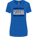 Horse Pills Funny Equestrian Womens Wider Cut T-Shirt Royal Blue